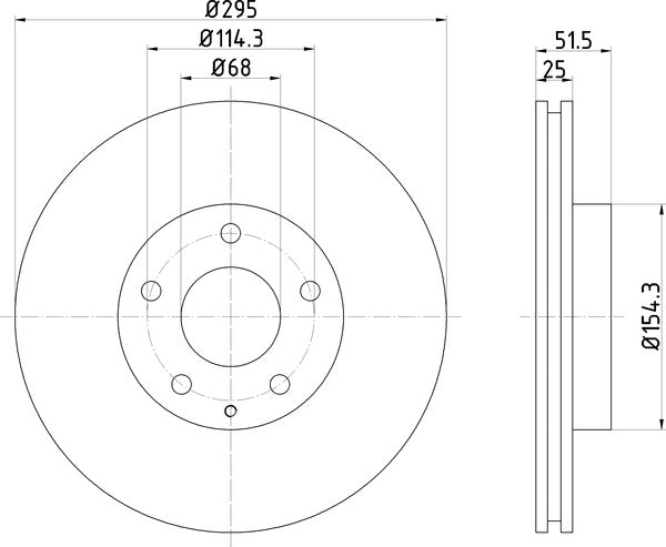 Mintex MDC2604 Brake Disc
