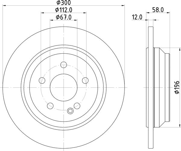 Mintex MDC2658 Brake Disc