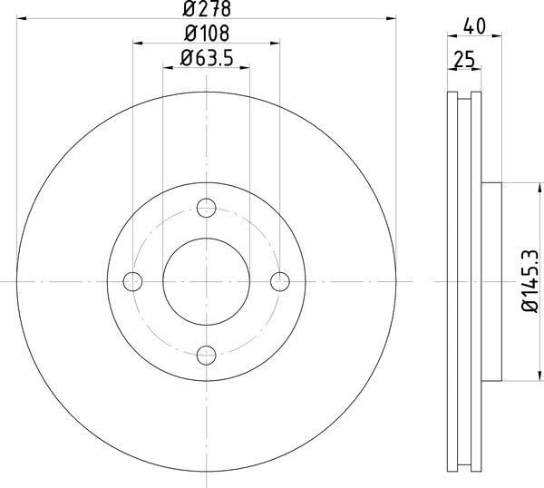 Mintex MDC2724 Brake Disc