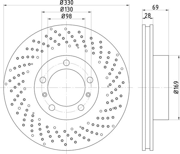 Mintex MDC2730R Brake Disc