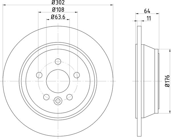 Mintex MDC2804C Brake Disc