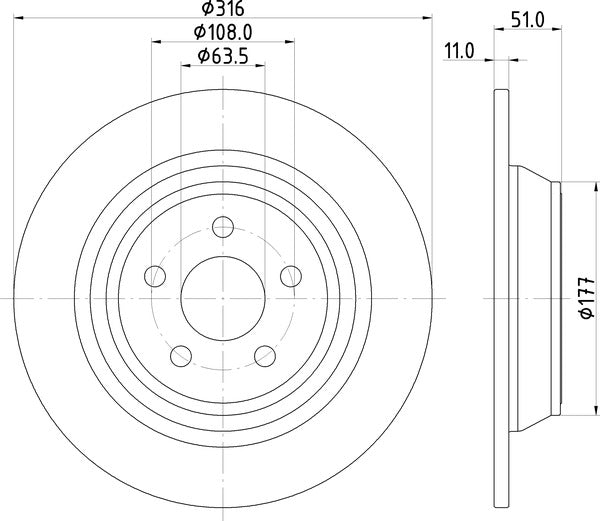Mintex MDC2799C Brake Disc