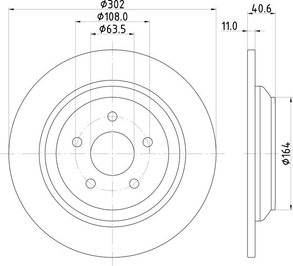 Mintex MDC2808C Brake Disc
