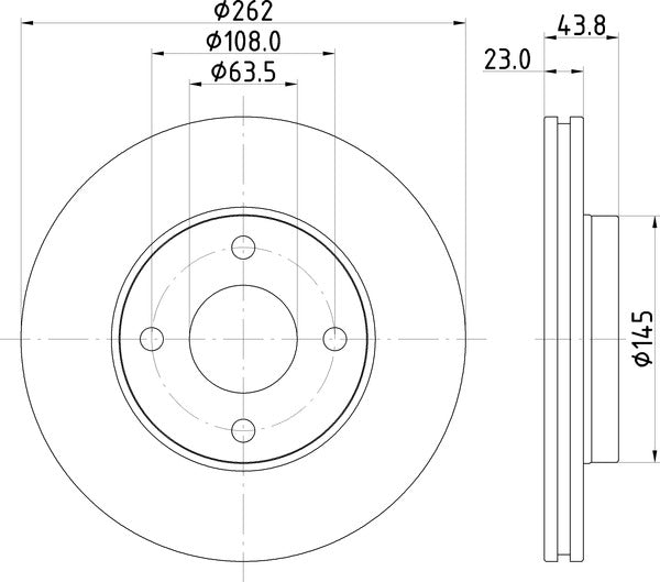 Mintex MDC2811C Brake Disc