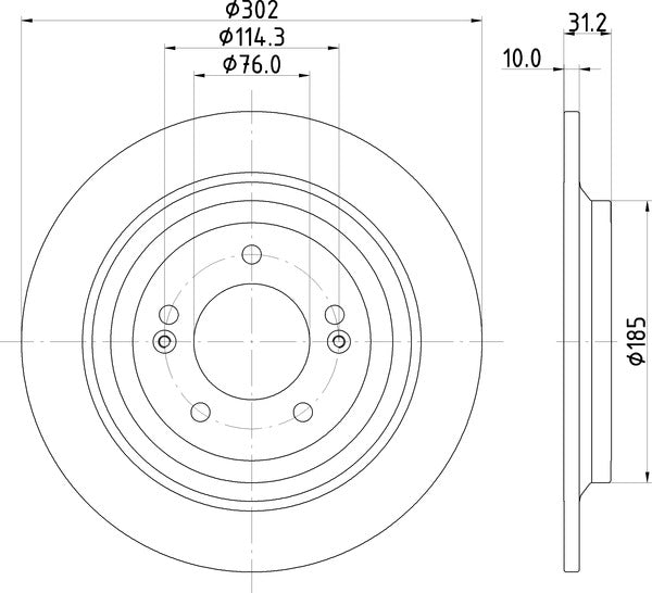 Mintex MDC2818C Brake Disc
