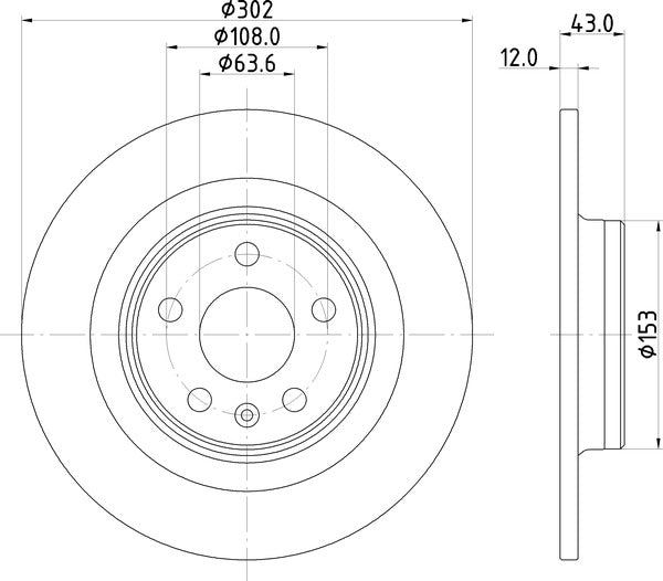 Mintex MDC2838C Brake Disc