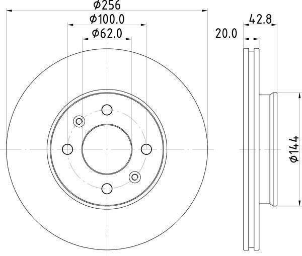 Mintex MDC2841C Brake Disc