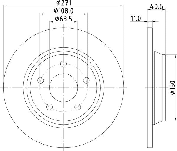 Mintex MDC2867C Brake Disc