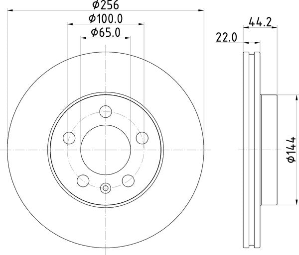 Mintex MDC2873C Brake Disc