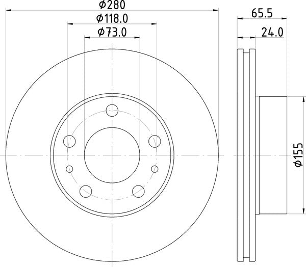 Mintex MDC2878C Brake Disc