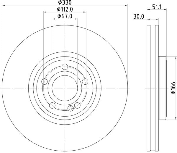 Mintex MDC2978C Brake Disc