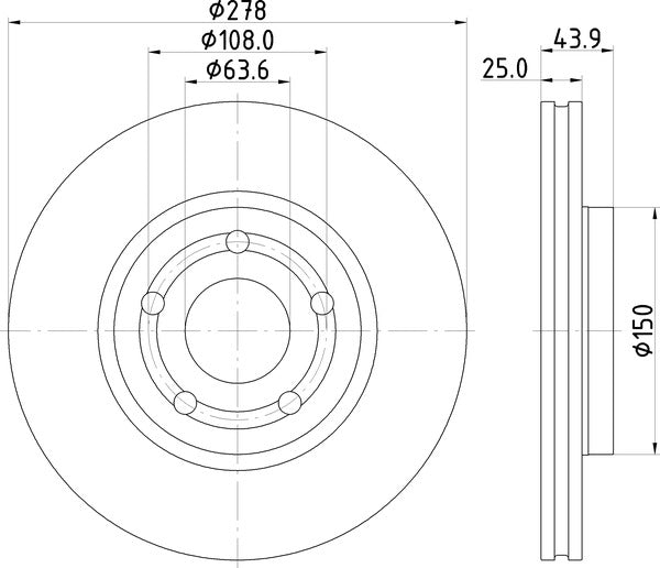 Mintex MDC3004C Brake Disc