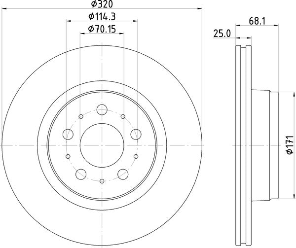 Mintex MDC3019C Brake Disc