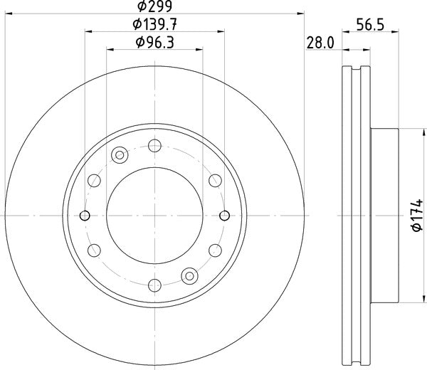 Mintex MDC3050C Brake Disc