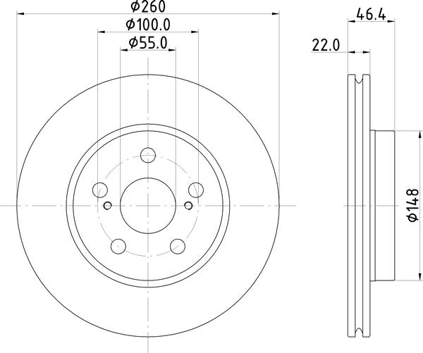 Mintex MDC3180C Brake Disc