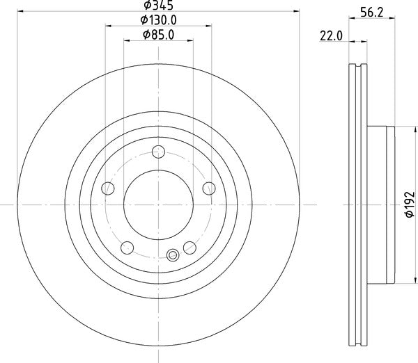 Mintex MDC3183C Brake Disc