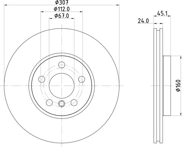 Mintex MDC3179C Brake Disc