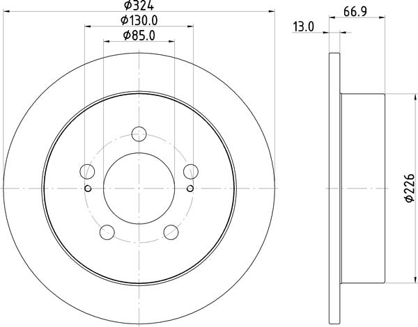 Mintex MDC3195C Brake Disc