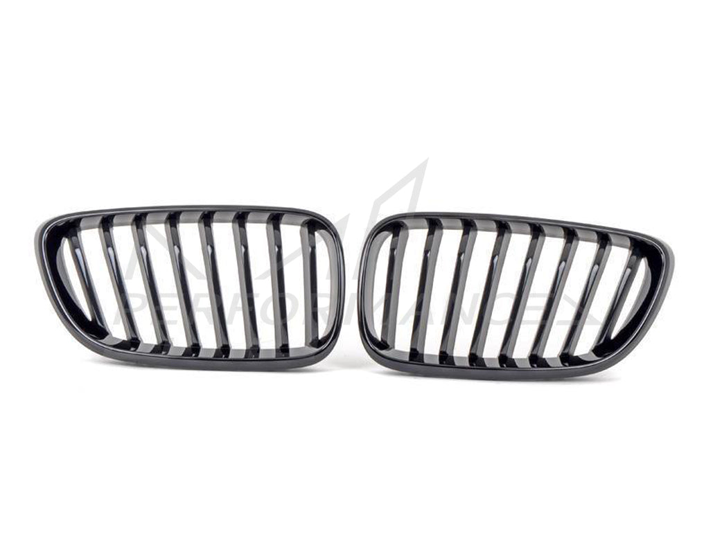 AUTOID BMW F22 F23 F87 Gloss Black Kidney Grilles (Inc. 218d, M235i, M240i & M2) - ML Performance EU