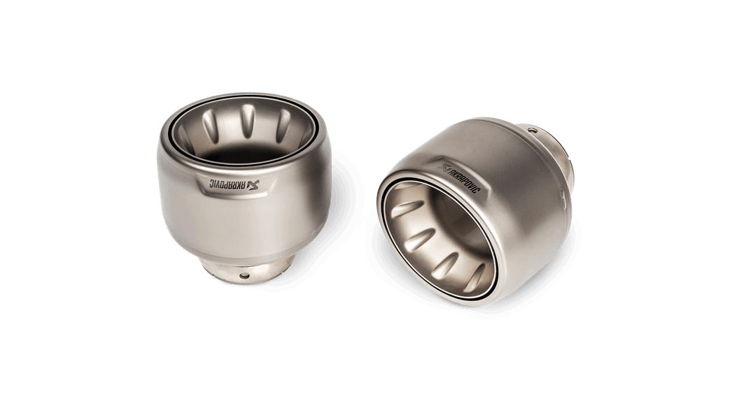 Akrapovič Porsche 718 Titanium Tail Pipe Set (Cayman GT4 & Boxster Spyder) - ML Performance EU