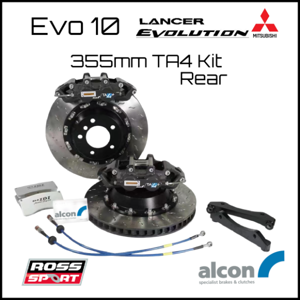 Alcon G/TA4-R-355-EVO10 355mm TA4 Rear Brake Kit - Evo 10
