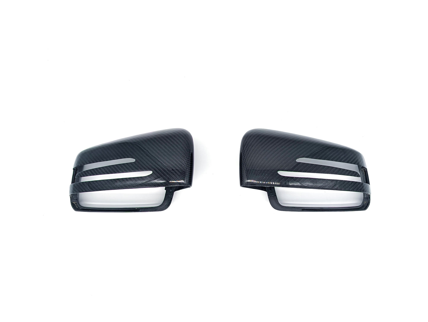 Basic Carbon Mercedes-Benz W204 W207 W221 Dry Carbon Fibre Mirror Covers (Inc. A200, C220, GLK300 & S550)