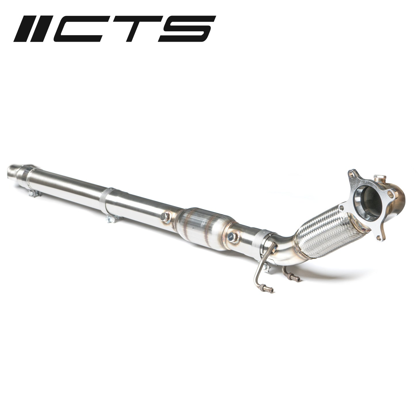 CTS Turbo CTS-EXH-DP-0001-CAT Turbo Audi/VW 2.0T FWD Exhaust Downpipe With High-Flow Cat (MK5, MK6, 8P A3, 8J TT)
