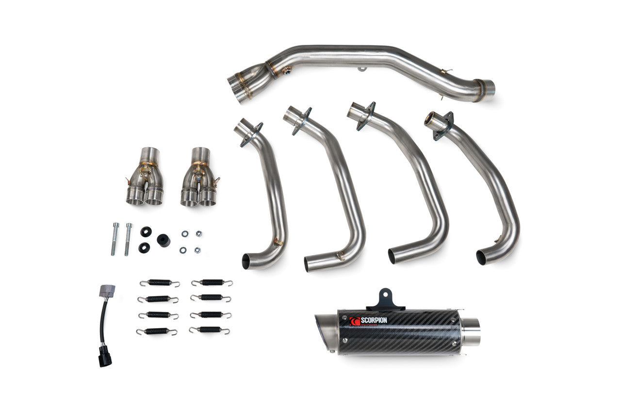 Scorpion KA1020SYSCEM RP1-GP Full System Carbon Fibre Sleeve ZX-4RR - 2023