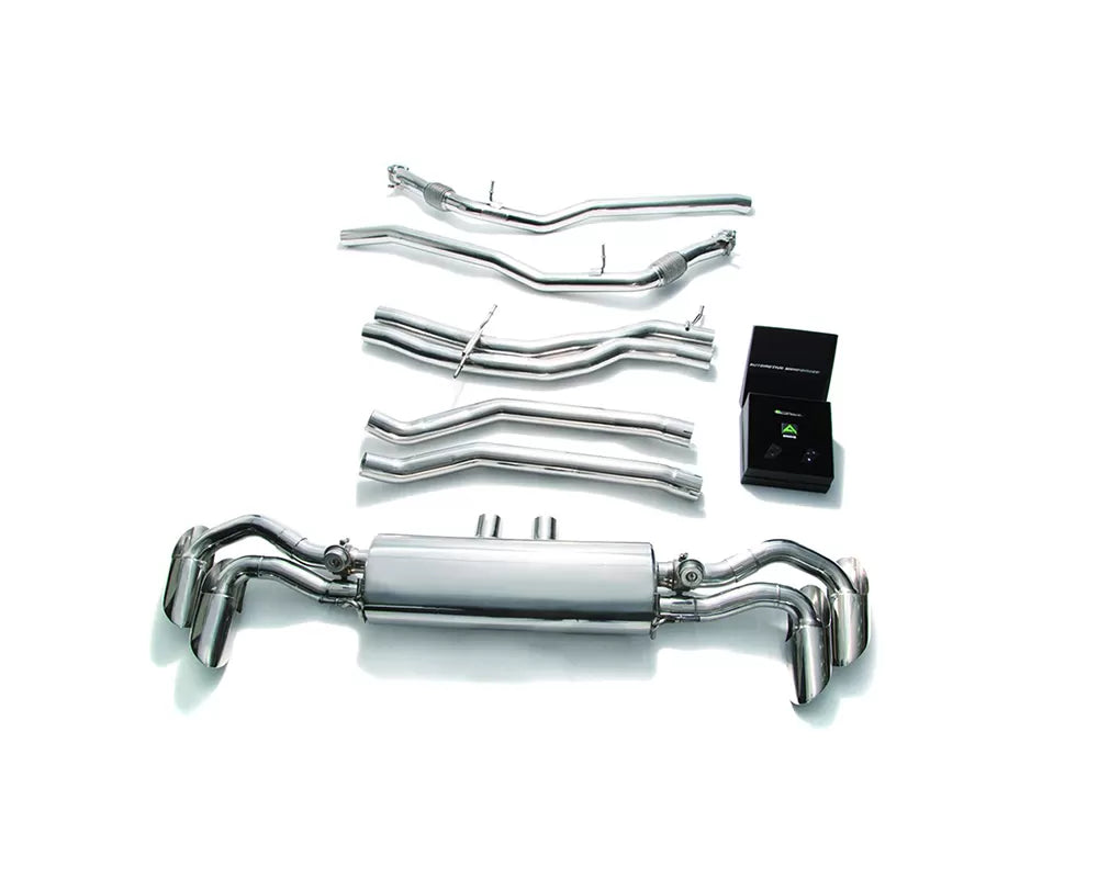 Valvetronic Exhaust System Lamborghini Urus 4.0L V8 2018 with Chrome Silver Tips | ML Performance Car Parts