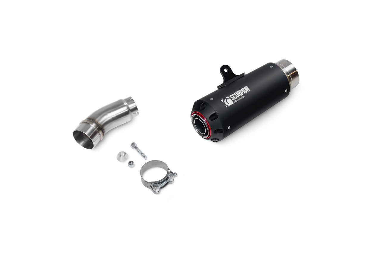 Scorpion PKA148BCER Red Power Slip-on Black Ceramic Coated Sleeve - Ninja ZX-10R - 2021