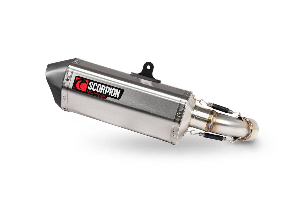 Scorpion RKT96SEO Serket Parallel Slip-on Brushed Stainless Sleeve - KTM 990 Duke - 2024-2025