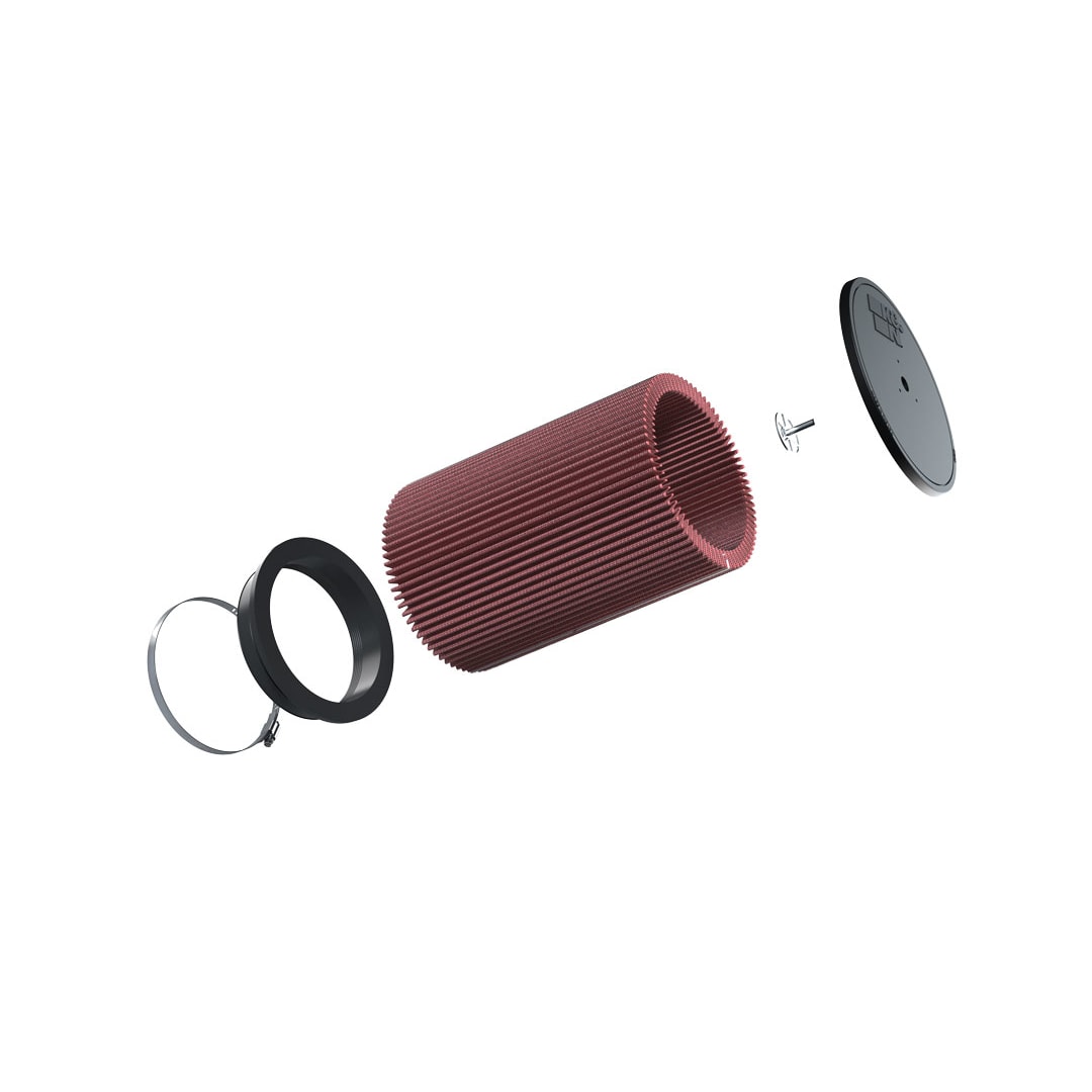 K&N RU-1026 High-Flow Original Universal Air Filter - 6"FLG, 7-1/2"B, 7-"T, 11"H