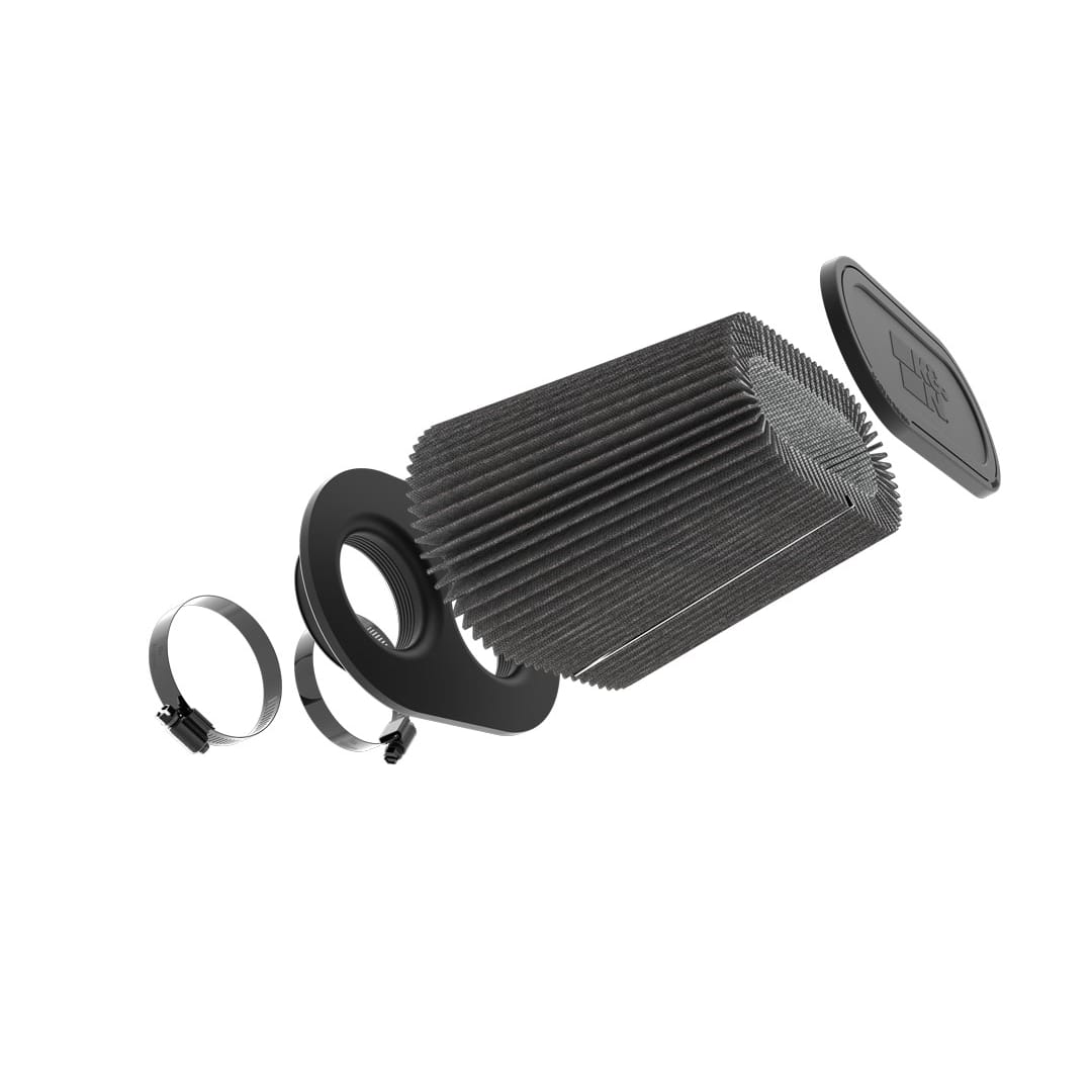 K&N RU-3136HBK Dryflow Universal Air Filter - 3"DUAL FLG, 9" X 6" B, 7-3/8" X 3-5/8" T, 7-3/8"H