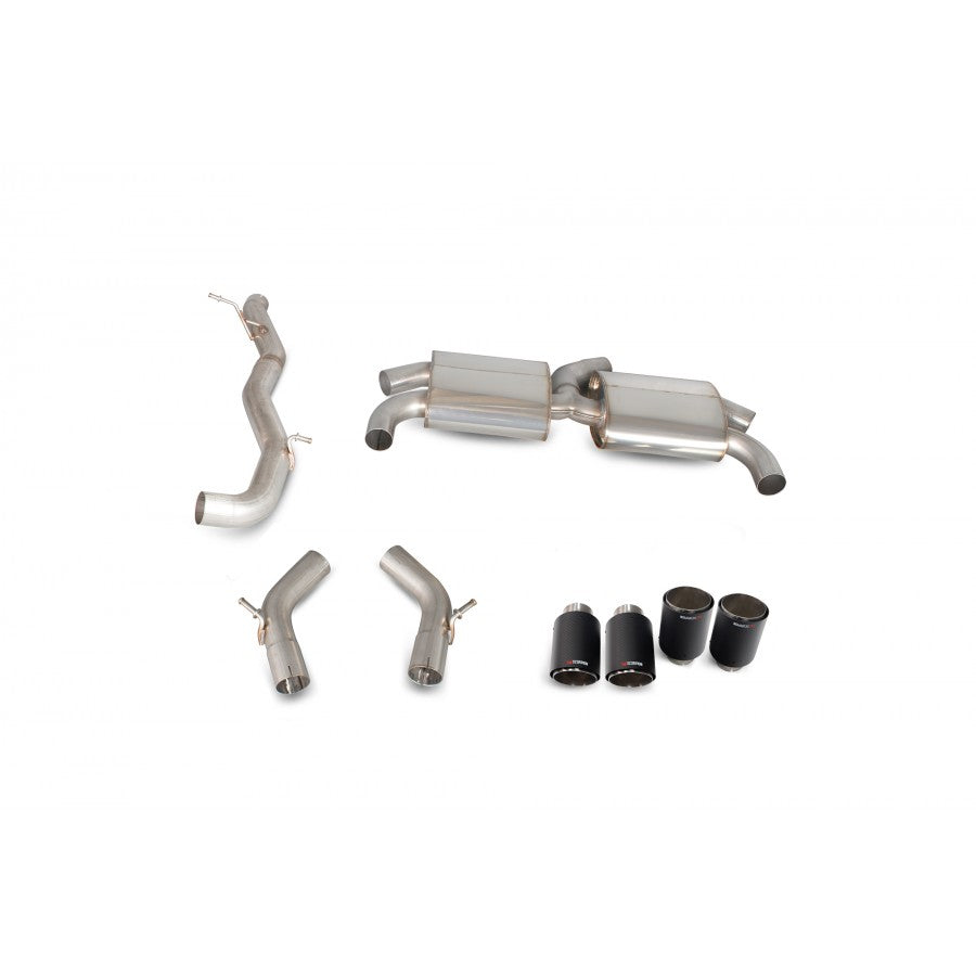 Scorpion SAUS091CF Non-resonated Gpf-back System With No Valves