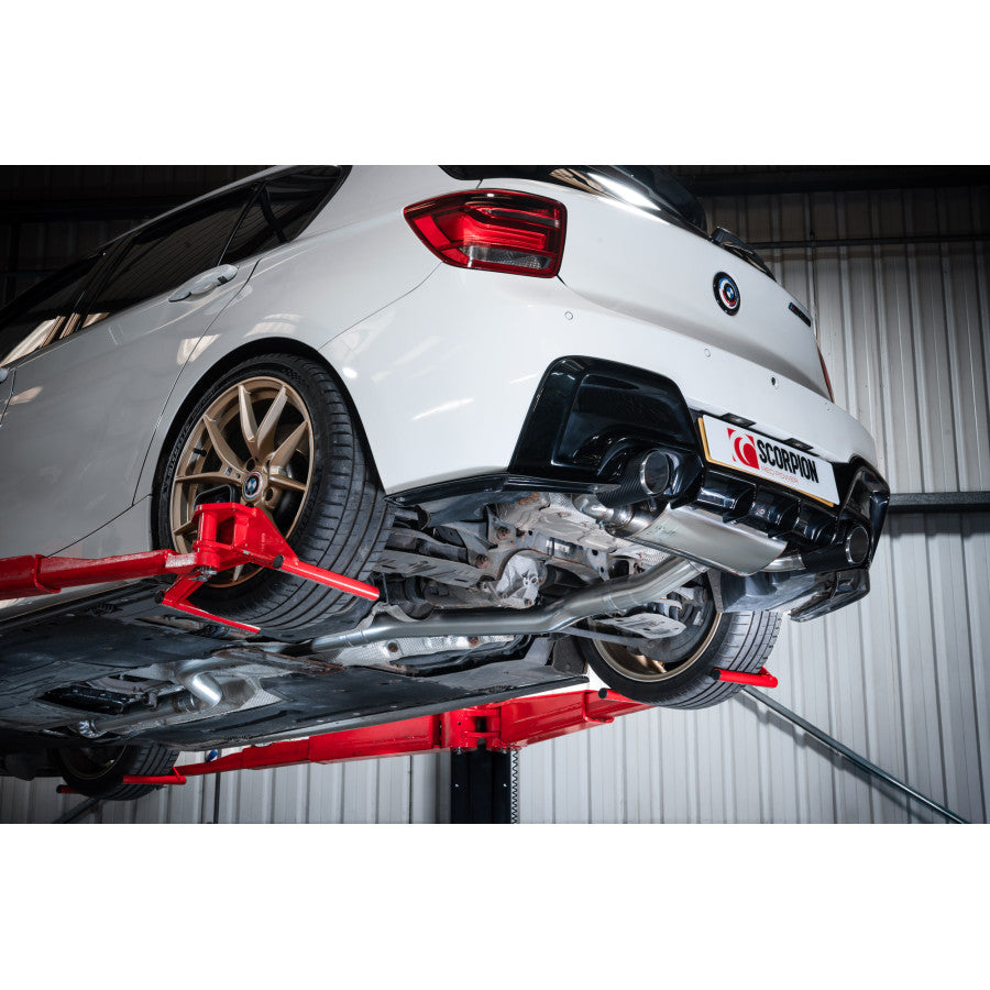 Scorpion SBMS106CF Non-resonated Cat-back System Without Valve