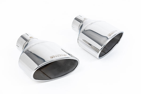 Milltek SSXAU963 Audi 80Mm Non-Resonated (Loudest) Cat Back With Polished Trims (Inc. TT)