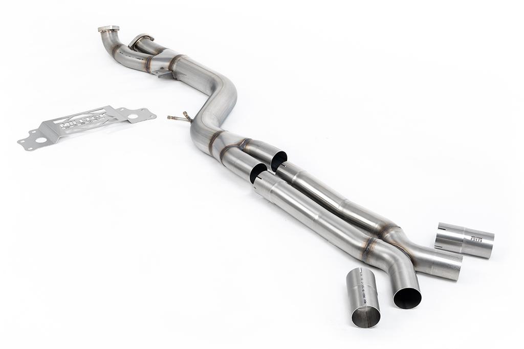 MillTek-SSXBM1328-GPF/OPF Bypass OPF/GPF Bypass Single Pipe 102mm - with X-Pipe to Milltek Axle Back Only | ML Performance Car Parts