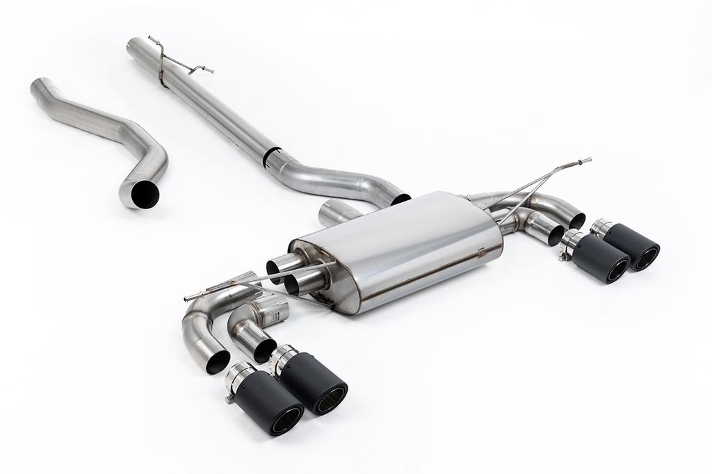 MillTek-SSXLR223-Particulate Filter-back OPF/GPF Back System Non Resonated (Louder) with JET-90 Carbon Trims | ML Performance Car Parts