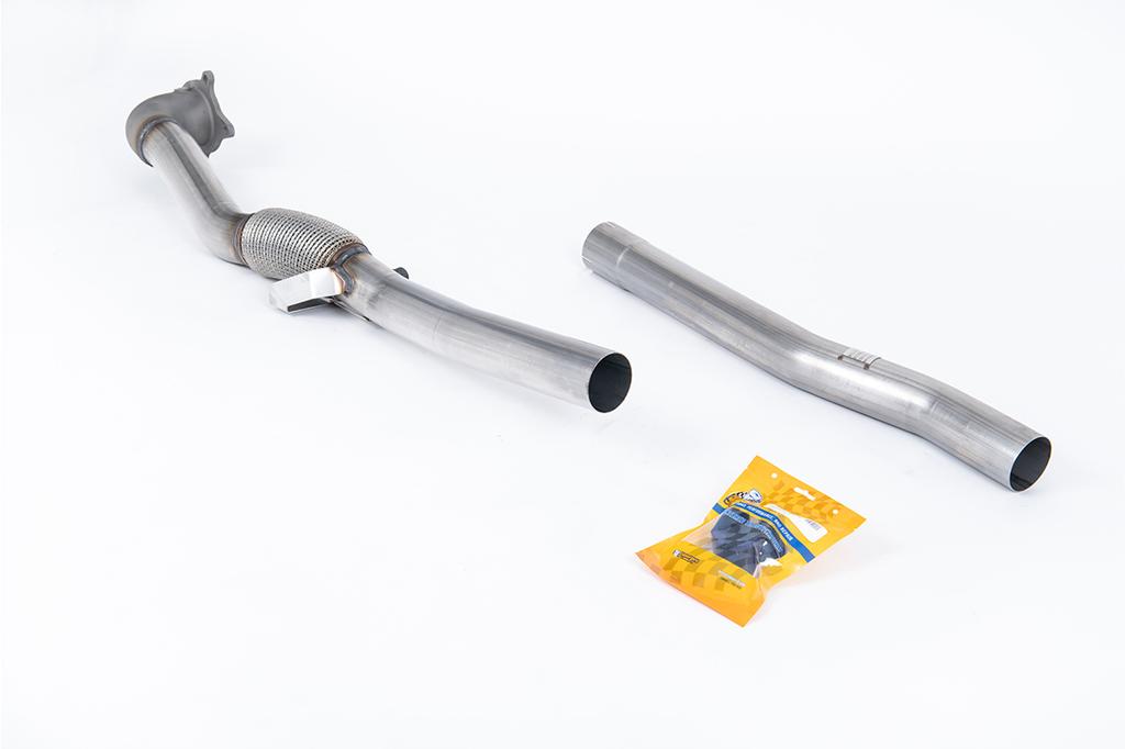 MillTek-SSXVW216-Large-bore Downpipe and De-cat To fit 3-inch Race cat-back system | ML Performance Car Parts