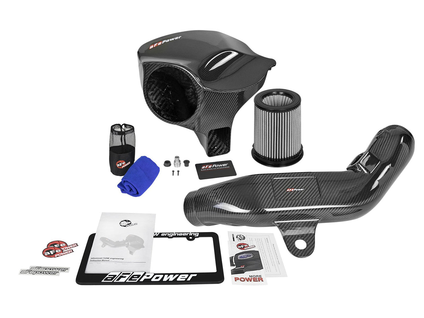 aFe BMW F87 M2 Black Series Momentum Carbon Fiber Cold Air Intake System with Pro 5R Filter - ML Performance EU
