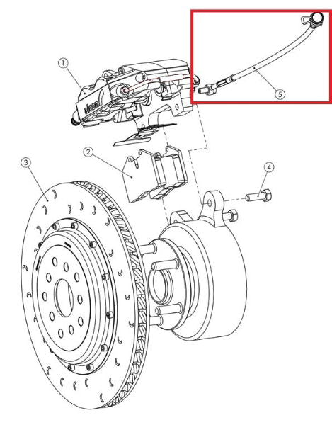 Alcon MHA3430X486 Replacement Brake Lines For VW Golf 5