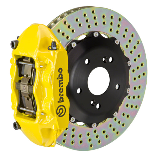 Brembo 2P-.6009A 4-Piston Monobloc Calipers 328x28mm (12.9") 2-Piece Discs Brake Disc (Rear)