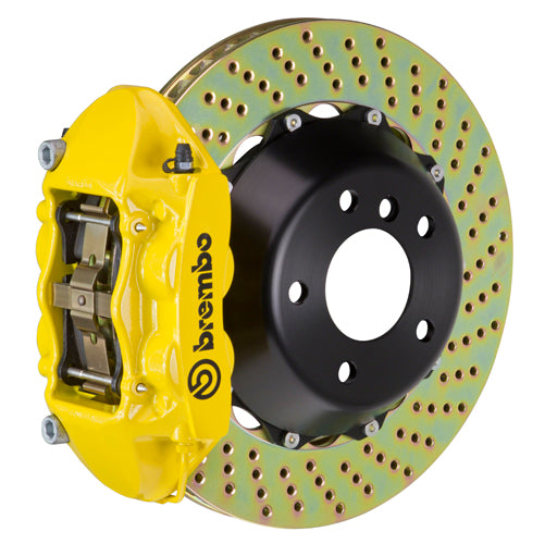 Brembo 2P-.8048A 4-Piston Monobloc Calipers 345x28mm (13.6") 2-Piece Discs Brake Disc (Rear)