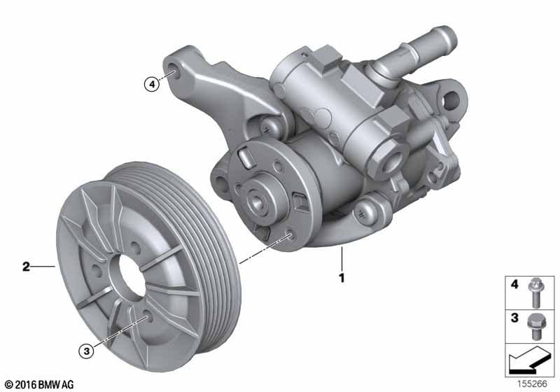 Genuine BMW 32427553955 Pulley | ML Performance US Car Parts