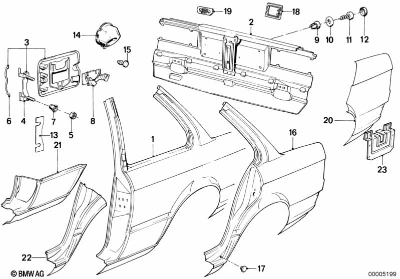 Genuine BMW 41341961508 Tail Panel | ML Performance EU Car Parts