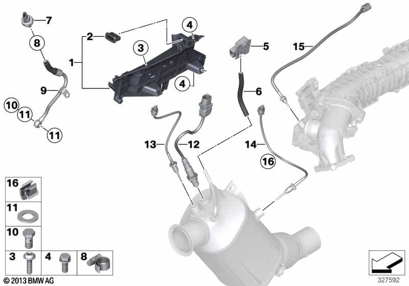 Genuine BMW 13628507628 Egr Temperature Sensor L=440MM | ML Performance US Car Parts