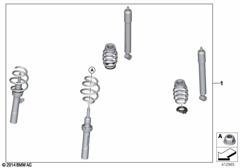 Genuine BMW 33502361197 Jcw Coil-Over Suspension "JCW PRO" | ML Performance EU Car Parts