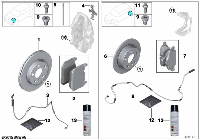 Genuine BMW 34108094045 Retrofit Kit Sport Brake Pads Front TX4007 | ML Performance US Car Parts