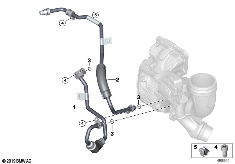 Genuine BMW 11539488189 Coolant Return Line | ML Performance EU Car Parts