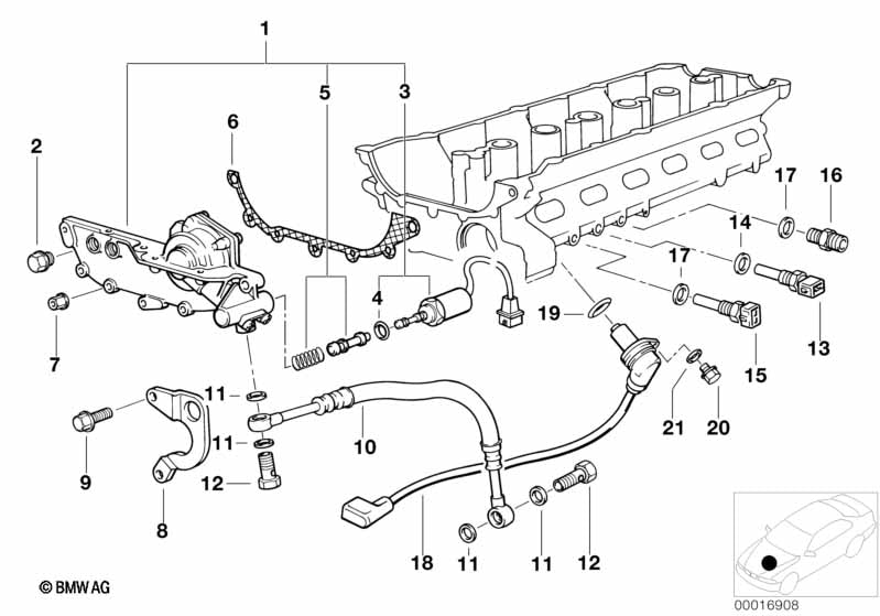 Genuine BMW 12141703221 Camshaft Position Sensor | ML Performance EU Car Parts